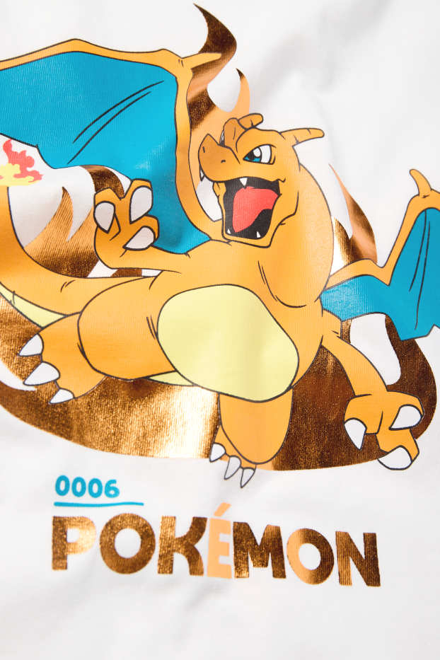 Children Boys - Pokémon - short sleeve T-shirt - white