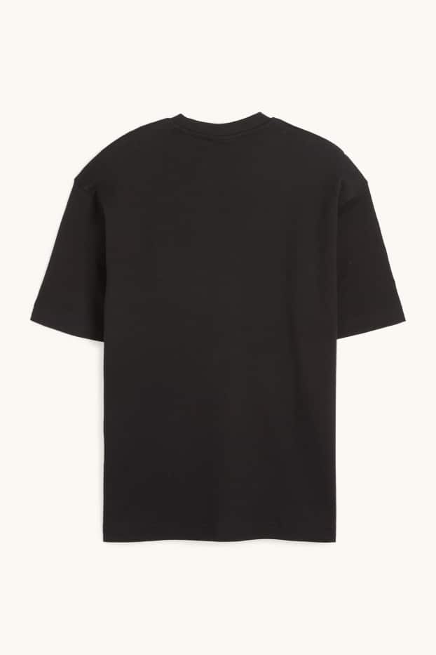 Herren - T-Shirt - Relaxed Fit - schwarz