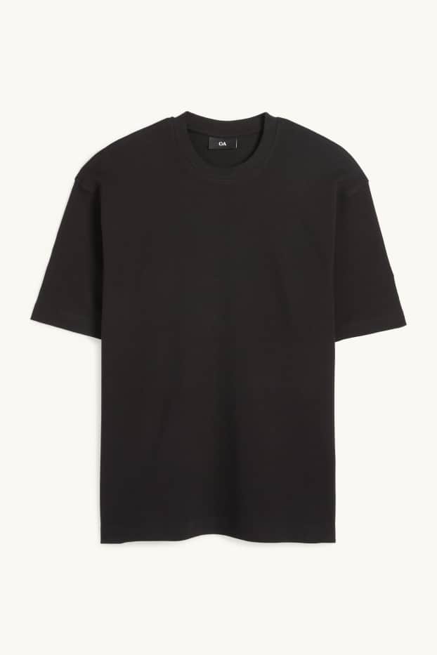 Herren - T-Shirt - Relaxed Fit - schwarz