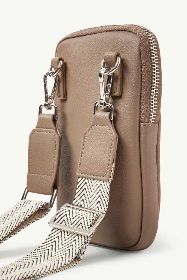 Dona - Funda per al telèfon mòbil amb corretja extraïble - pell sintètica - talp