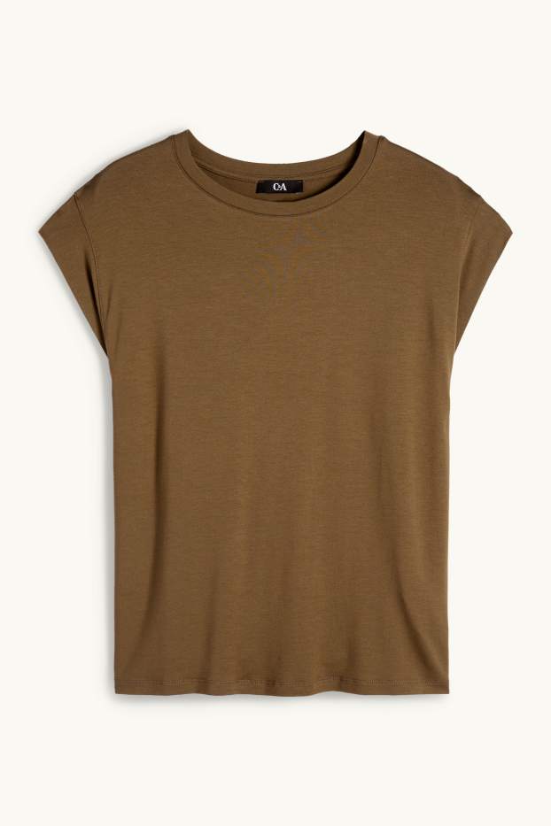 Damen - T-Shirt - braun