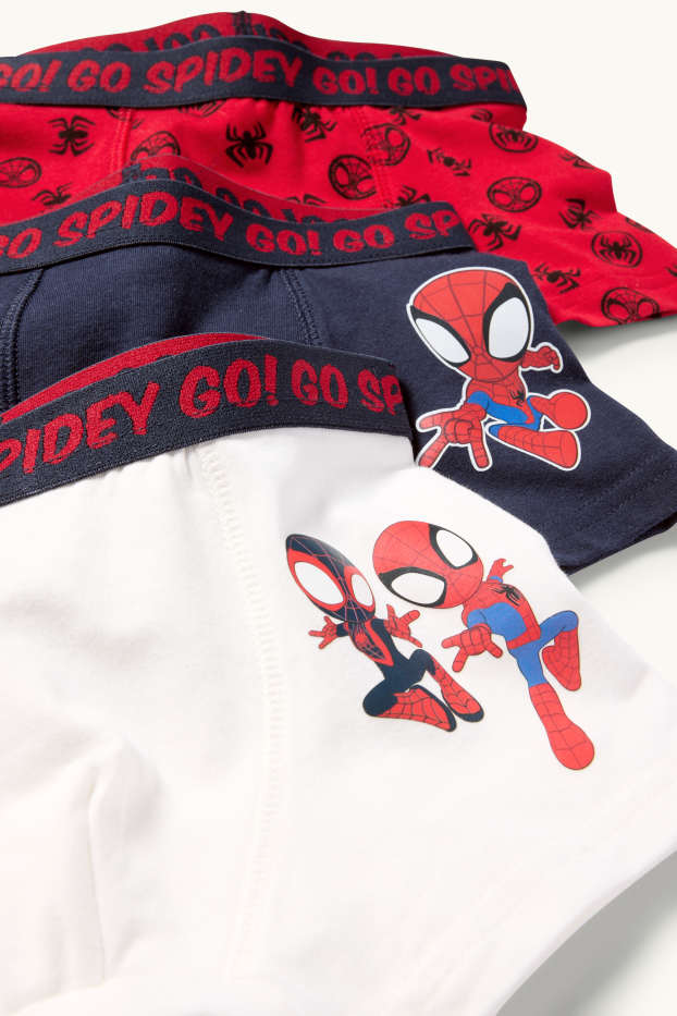 Children Boys - Multipack of 3 - Spidey and his Super Friends - boxer shorts - dark blue