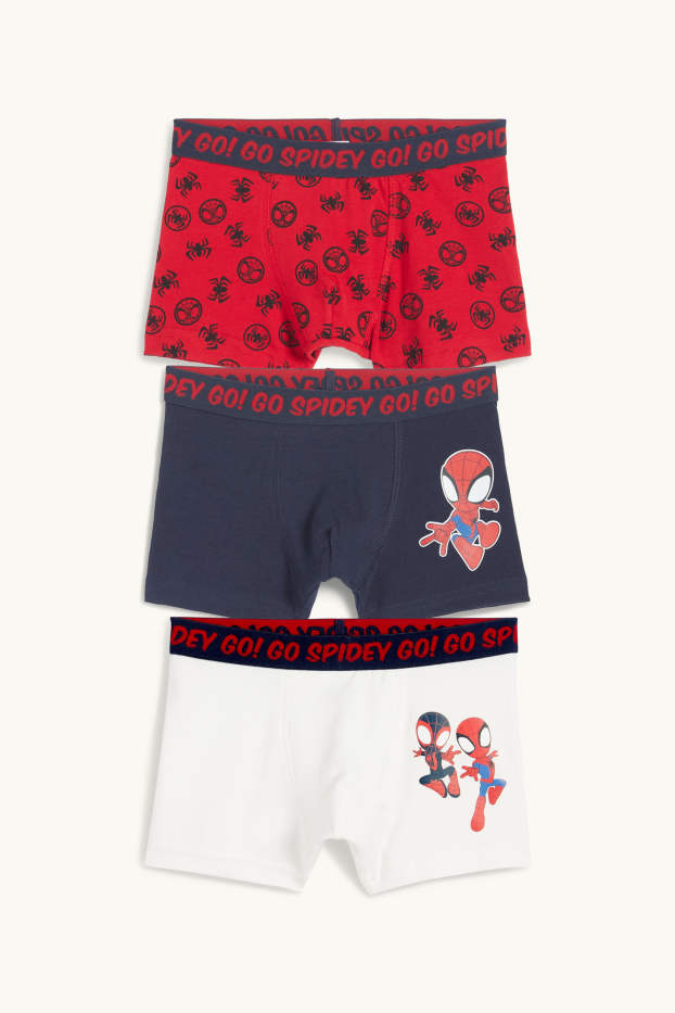 Children Boys - Multipack of 3 - Spidey and his Super Friends - boxer shorts - dark blue