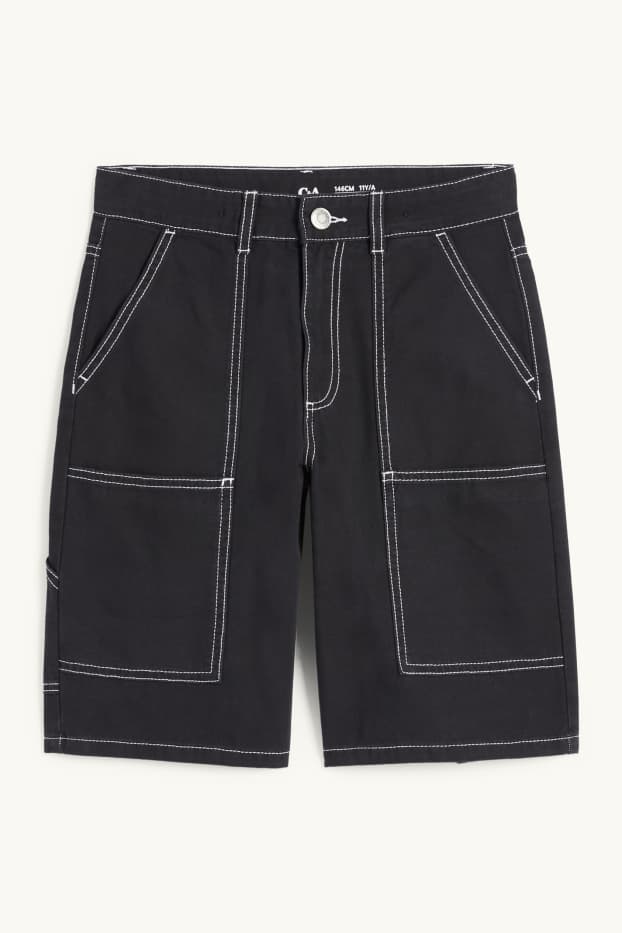 Children Boys - Bermuda shorts - black