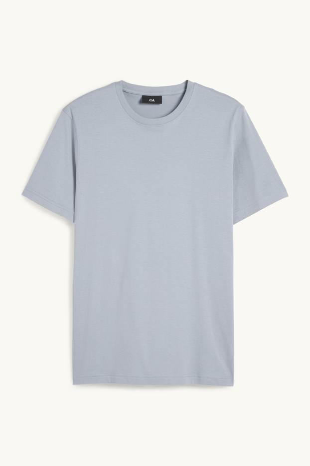 Pánské - Tričko - regular fit - modrá