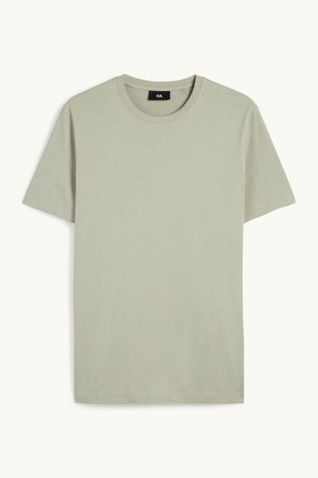 Heren - T-shirt - regular fit - lichtgroen