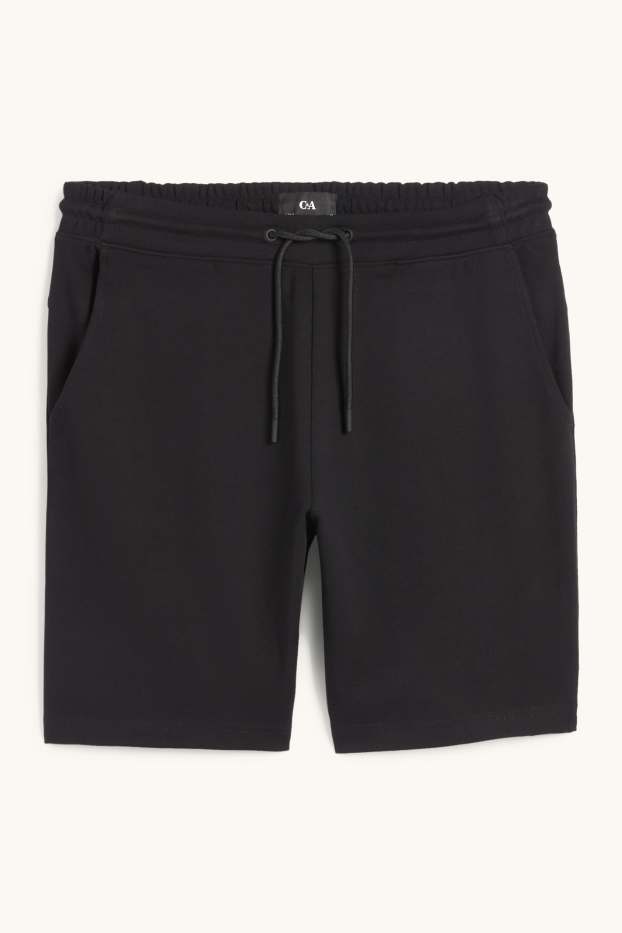 Herren - Sweatshorts - schwarz