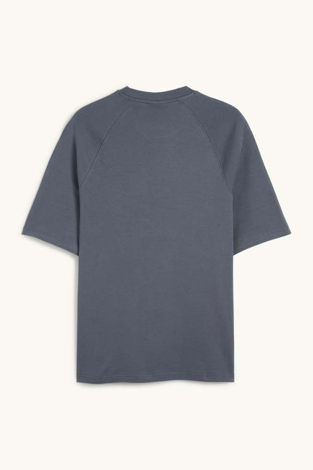 Hommes - T-shirt - relaxed fit - gris foncé