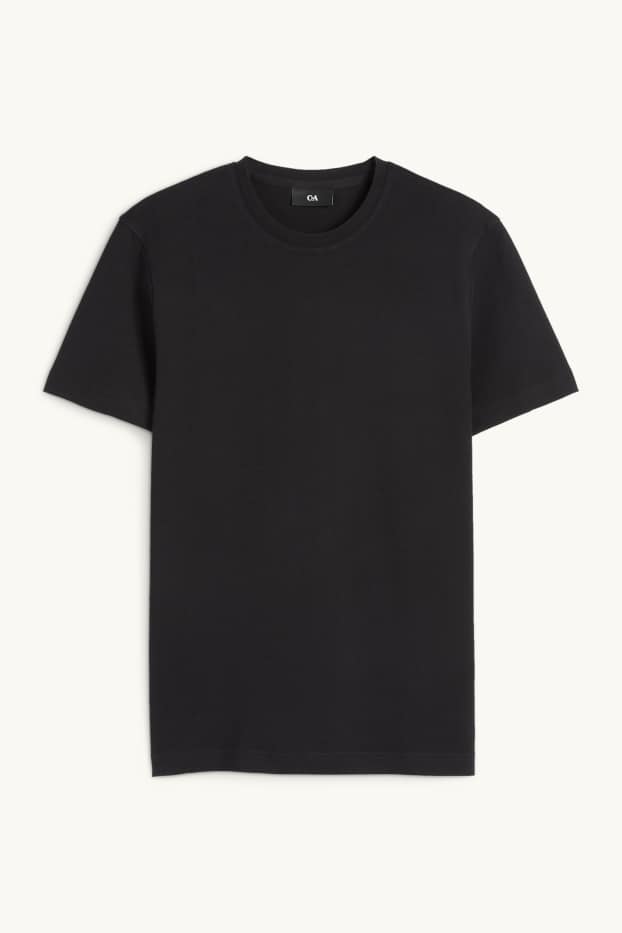 Hommes - T-shirt - regular fit - noir