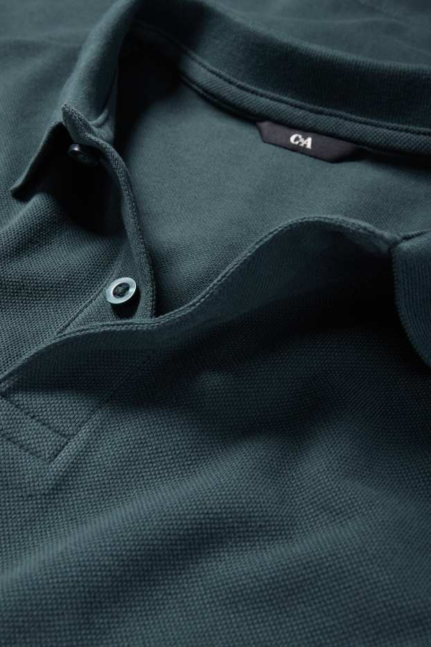 Hommes - Polo - regular fit - vert foncé