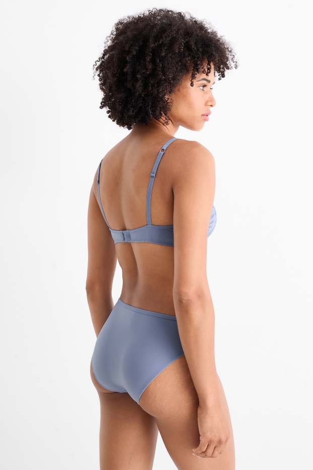 Femmes - Soutien-gorge avec armatures - DEMI - ampliforme - bleu