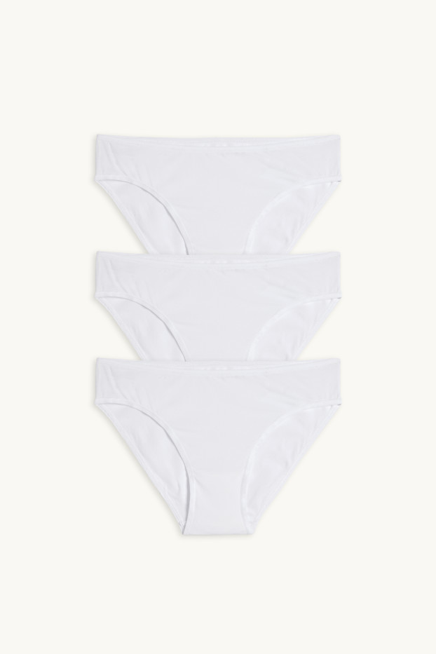 Donna - Confezione da 3 - slip - bianco