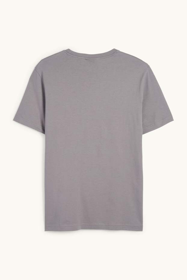Pánské - Tričko - regular fit - šedá