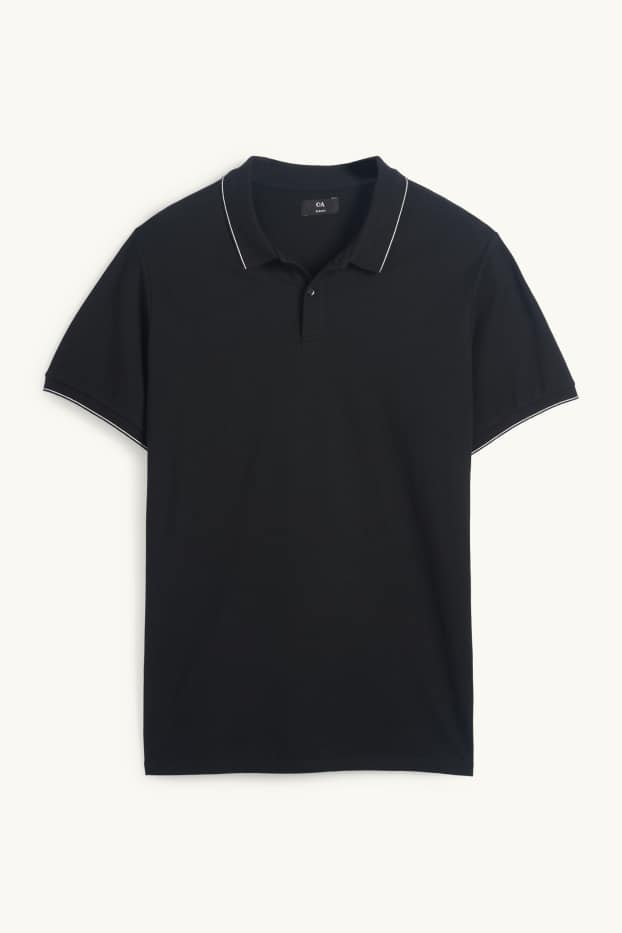 Men - Polo shirt - black