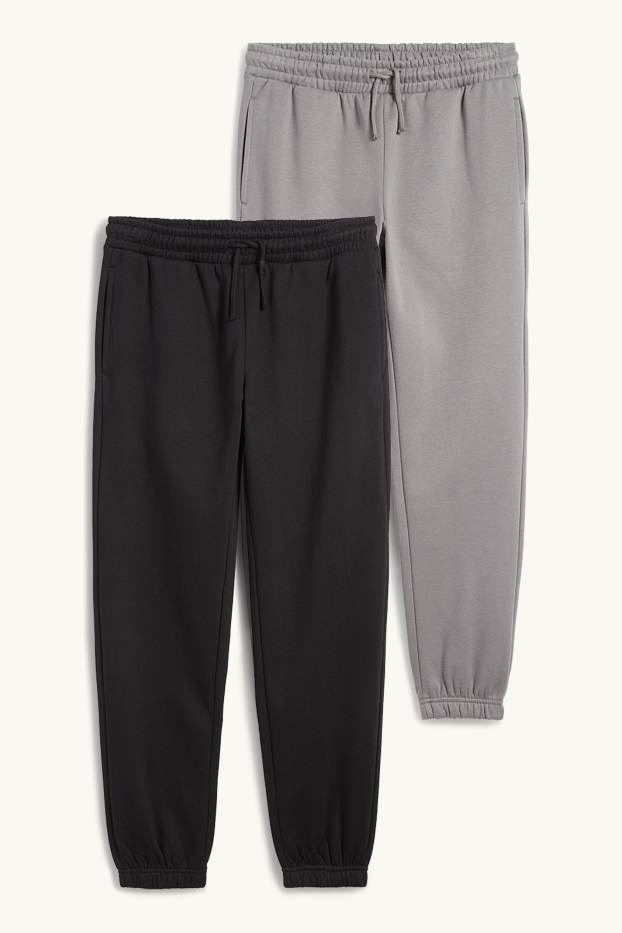 Enfants garçons - Lot de 2 - pantalons de jogging - noir