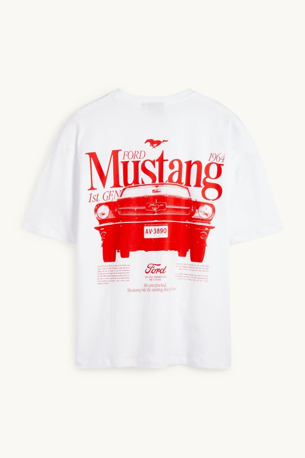 Bărbați - Tricou - supradimensionat - Ford - alb