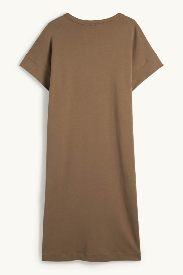 Dona - Vestit estil samarreta - marró
