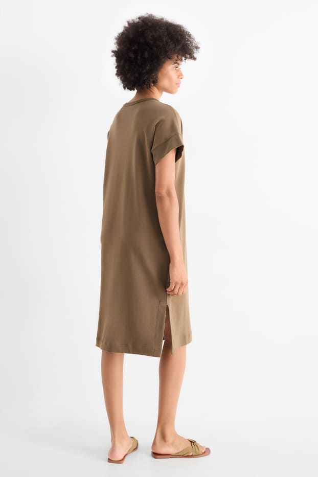 Dona - Vestit estil samarreta - marró