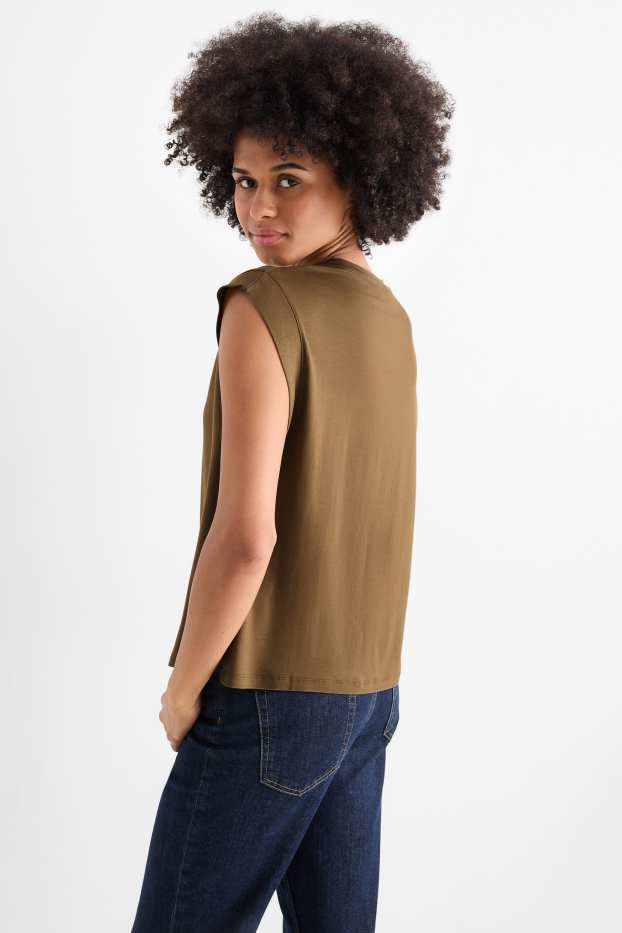 Damen - T-Shirt - braun