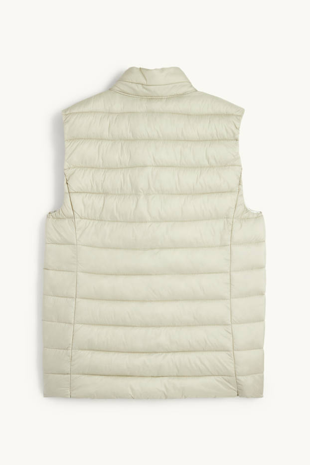 Damen - Steppweste - hellbeige