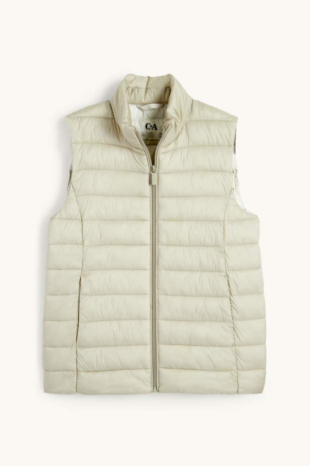 Damen - Steppweste - hellbeige