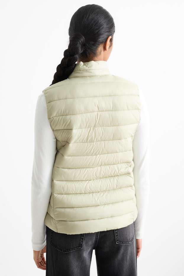 Damen - Steppweste - hellbeige