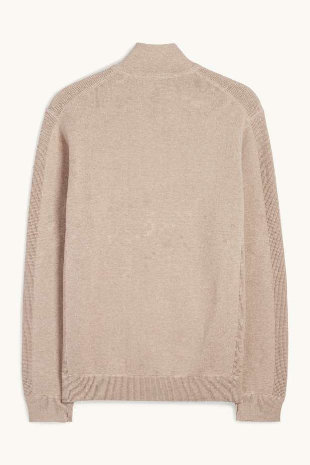 Hommes - Gilet en maille - beige