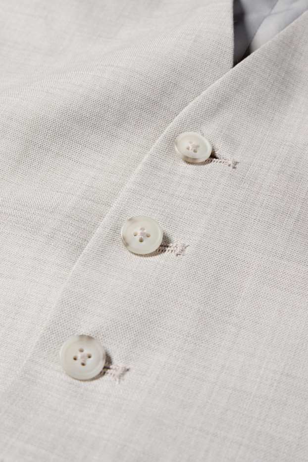 Herren - Baukasten-Weste - Regular Fit - Flex - hellgrau