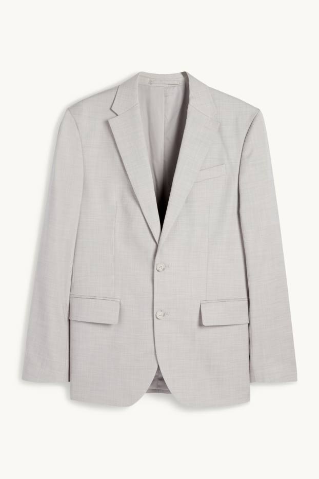 Herren - Baukasten-Sakko - Regular Fit - Flex - hellgrau