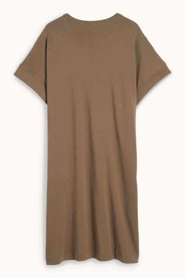 Dona - Vestit estil samarreta - marró
