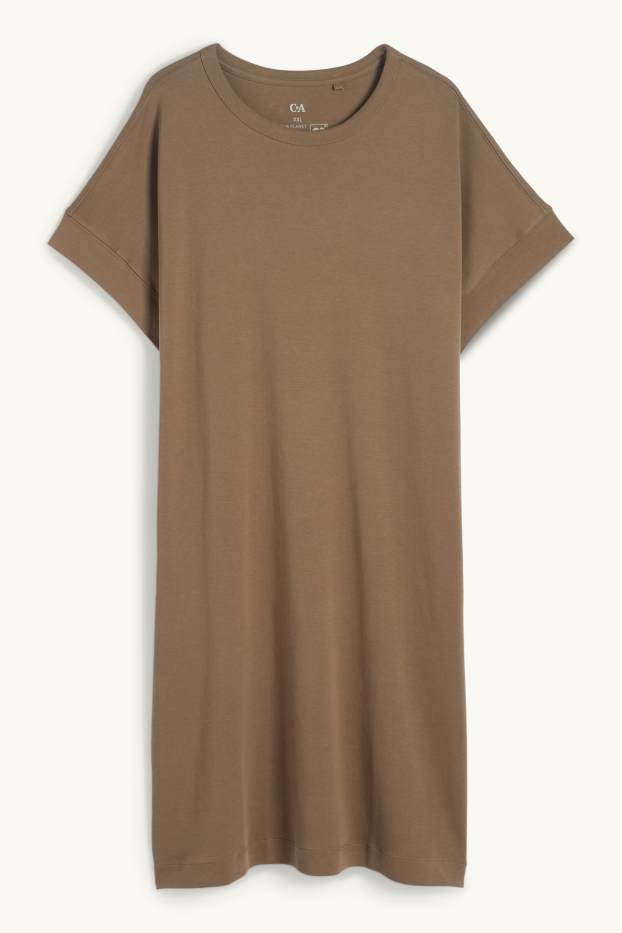 Dona - Vestit estil samarreta - marró