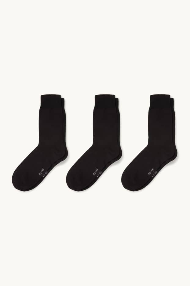 Herren - Multipack 3er - Socken - schwarz