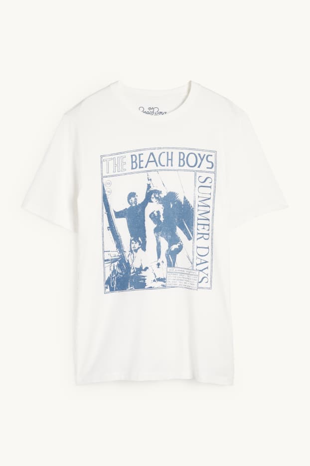 Heren - T-shirt - regular fit - Beach Boys - wit
