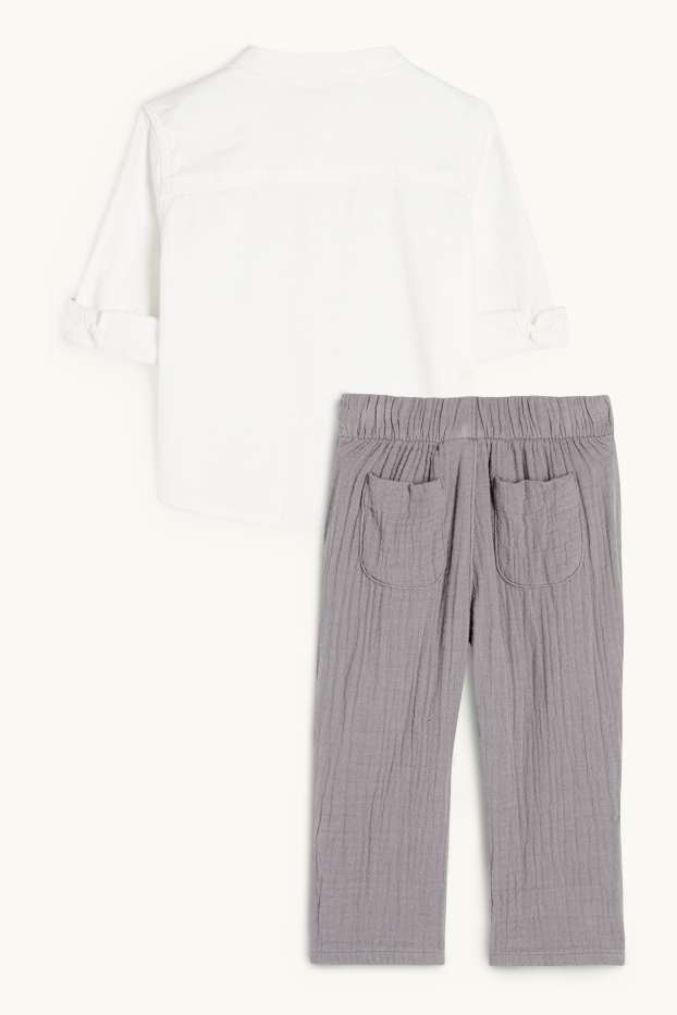Bébés garçons - Tenue pour bébé - 2 pièces - gris foncé