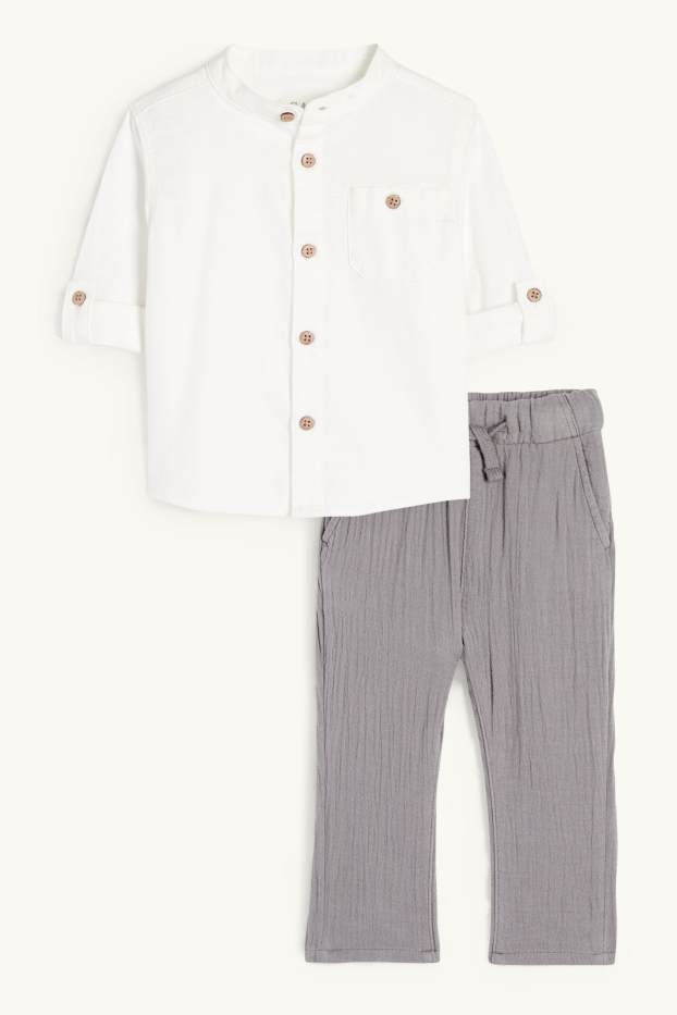 Bébés garçons - Tenue pour bébé - 2 pièces - gris foncé