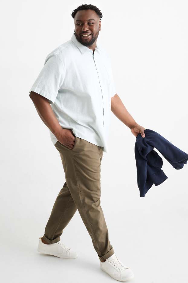 Hommes - Chino - regular fit - kaki