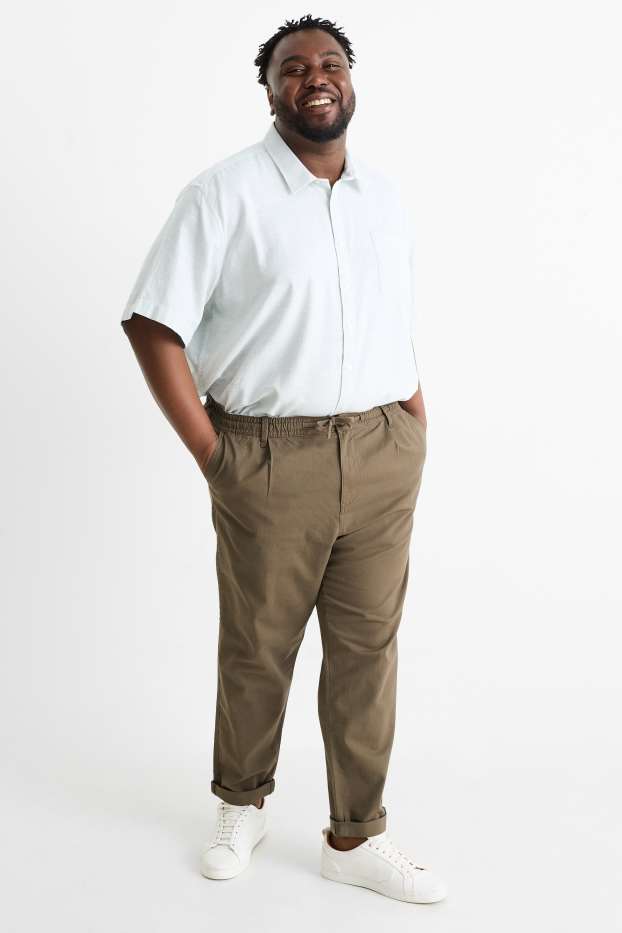 Hommes - Chino - regular fit - kaki