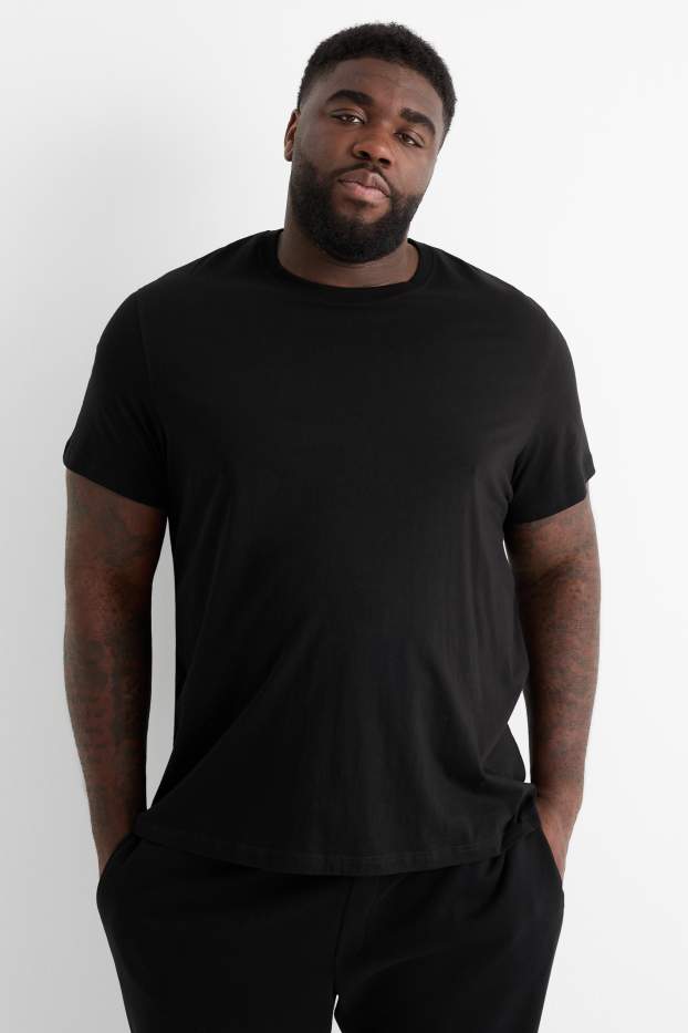 Pánské - Tričko - regular fit - černá