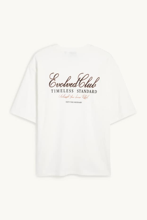 Hommes - T-shirt - oversize - blanc