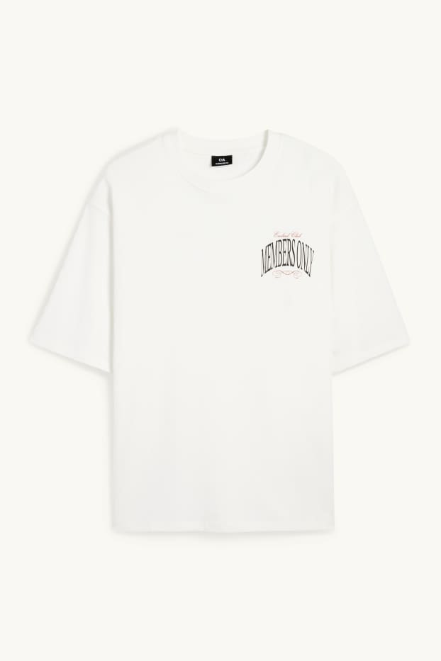 Hommes - T-shirt - oversize - blanc