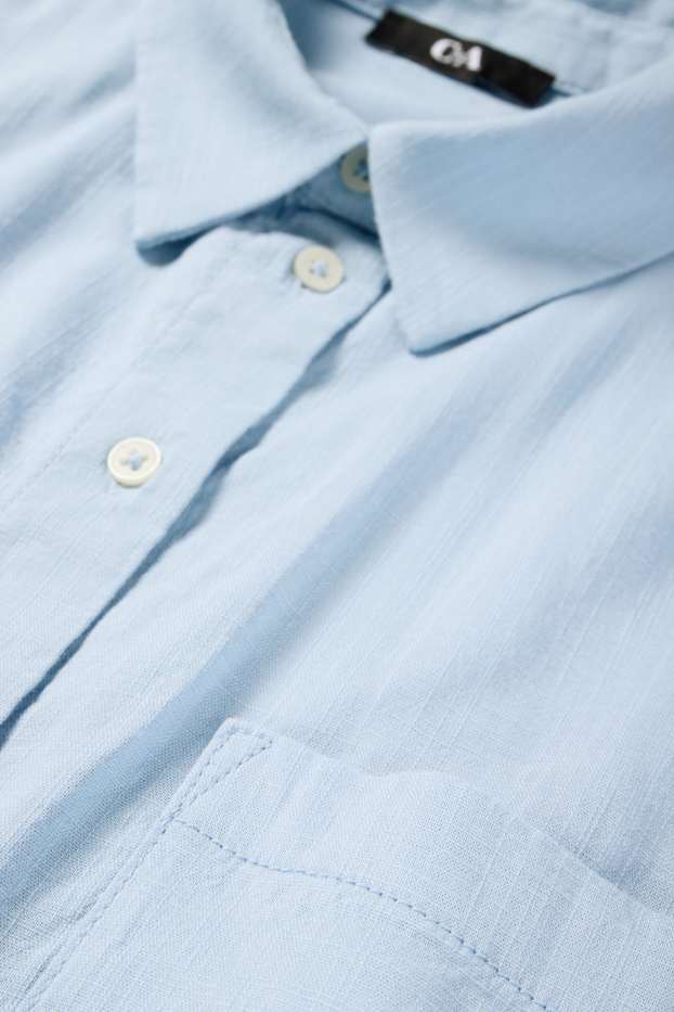 Dames - Blouse - lichtblauw