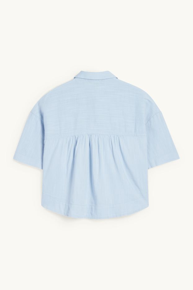 Dames - Blouse - lichtblauw