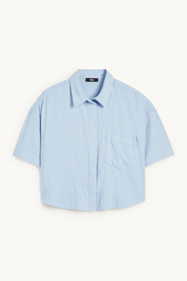 Dames - Blouse - lichtblauw