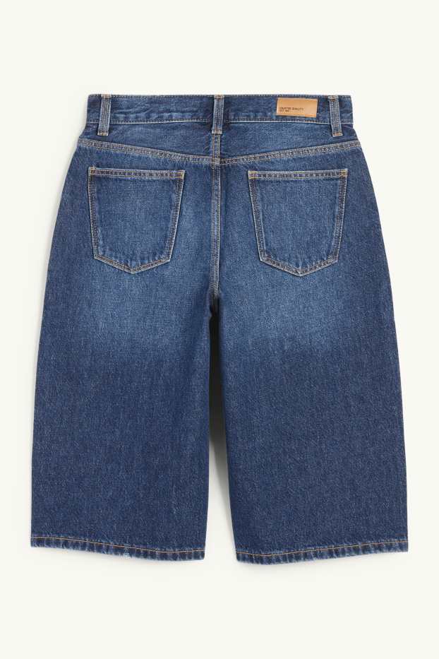 Enfants filles - Bermuda en jean - jean bleu