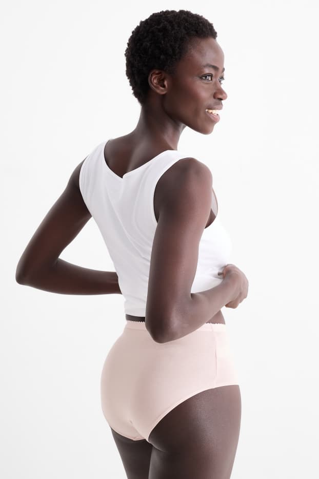 Dames - Set van 3 - slip - roze