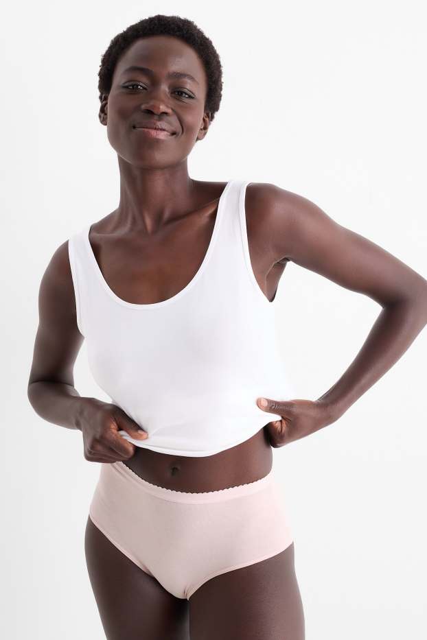 Dames - Set van 3 - slip - roze