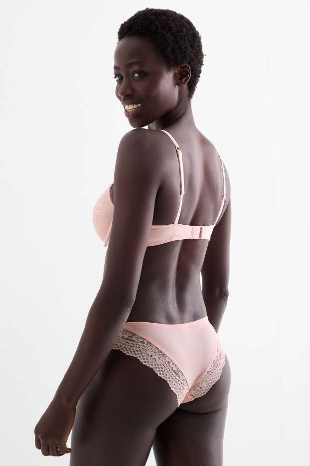 Femmes - Culotte brésilienne - rose