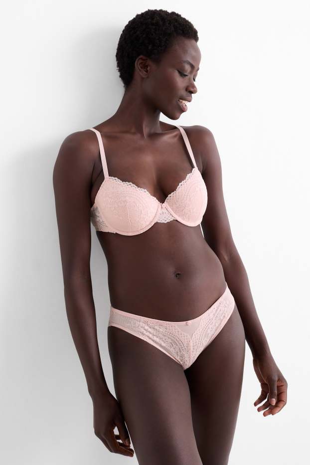 Femmes - Culotte brésilienne - rose