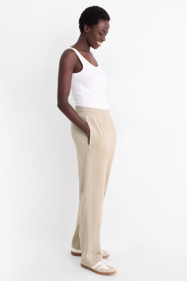 Damen - Jogginghose - beige