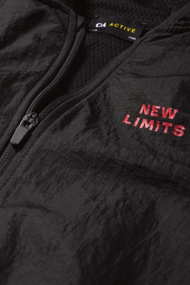 Enfants garçons - Veste de sport à capuche - noir